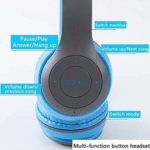 Headphone Wireless Bluetooth P47 Blue 1 2.png